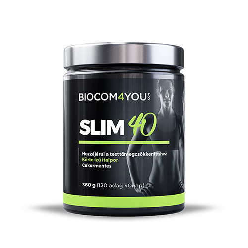 Biocom Slim 40 körte ízű italpor - 360g