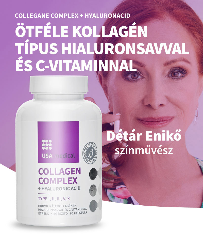 USA Medical Collagen Complex kapszula hialuronsavval - 60db