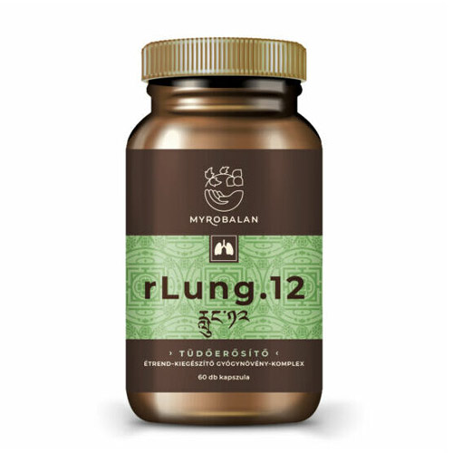 Myrobalan rLung.12 tüdőerősítő és tüdőtisztító gyógynövény-komplex - 60db