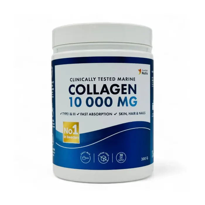 Swedish Nutra Hidrolizált halkollagén por - 300g