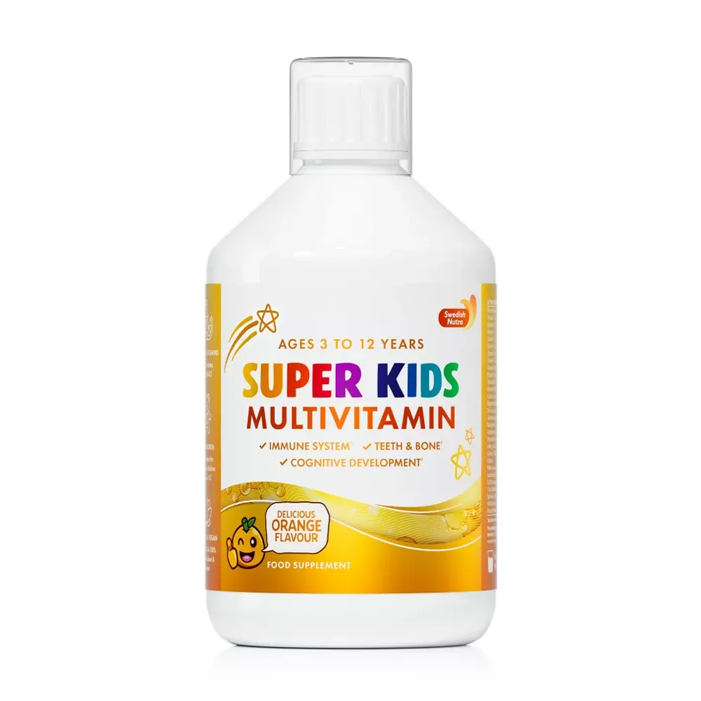 Swedish Nutra Super Kids folyékony multivitamin gyerekeknek - 500ml