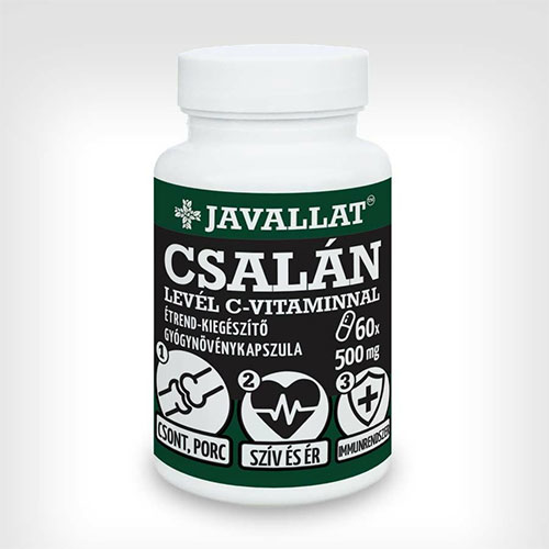 Javallat Csalán levél kapszula C-vitaminnal - 60db
