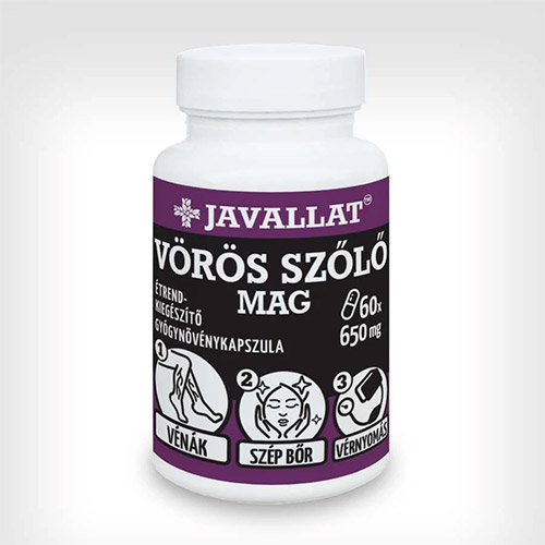 Javallat Vörös szőlő mag kapszula - 60db