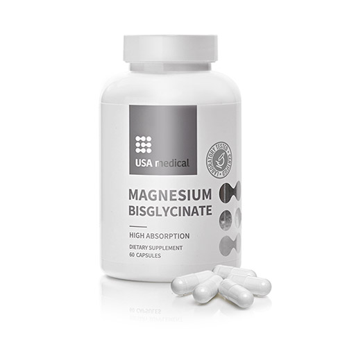 USA Medical Magnézium-biszglicinát kapszula - 60db