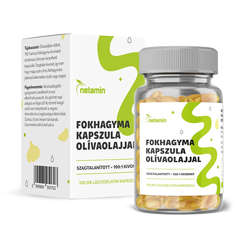 Netamin Fokhagyma kapszula olívaolajjal - 100db