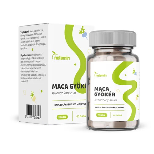 Netamin Maca gyökér kivonat kapszula - 60db Netamin Maca gyökér kivonat kapszula - 60db