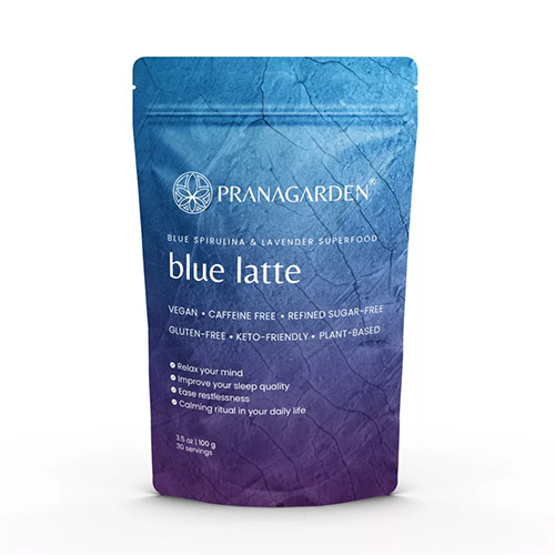 Pranagarden Kék Spirulina - Levendula latte italpor - 100g