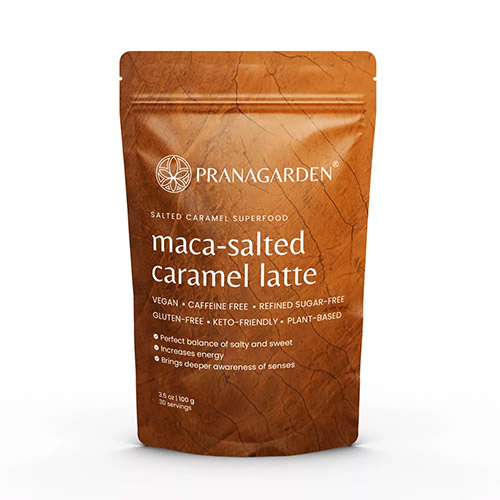 Pranagarden Maca - Sós karamell latte italpor - 100g Pranagarden Maca - Sós karamell latte italpor - 100g