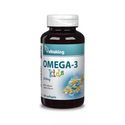 Vitaking Omega-3 Kids halolaj lágykapszula gyerekeknek - 100db