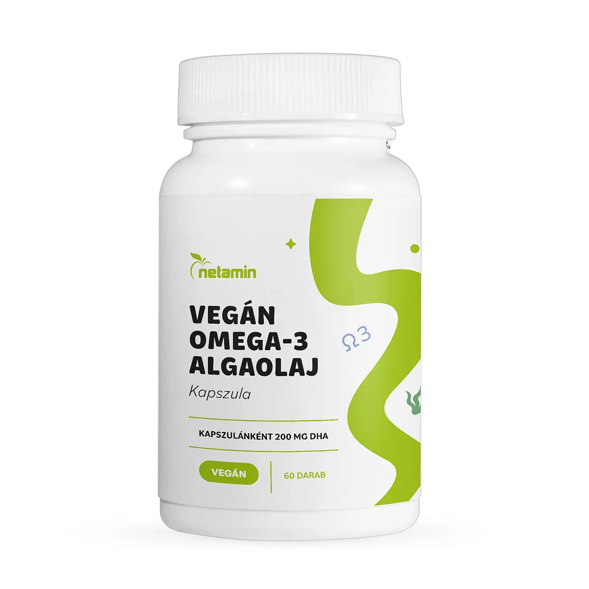 Netamin Vegán Omega-3 algaolaj kapszula - 60db