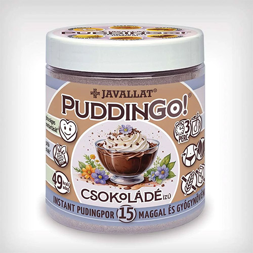 Javallat PuddinGo! Csokoládé ízű instant pudingpor - 300g