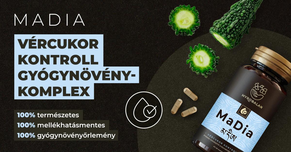 Myrobalan MaDia vércukor kontroll gyógynövény-komplex - 60db Myrobalan MaDia vércukor kontroll gyógynövény-komplex - 60db