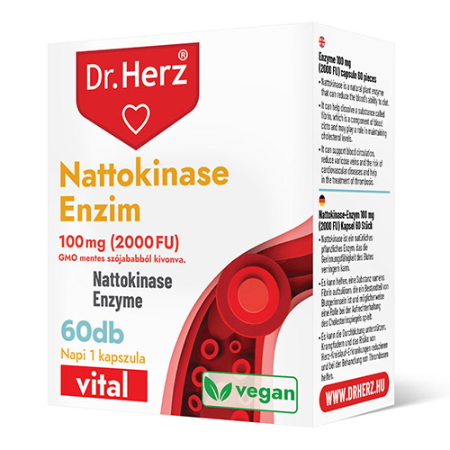 Dr. Herz Nattokinase enzim 100mg 2000FU kapszula - 60db