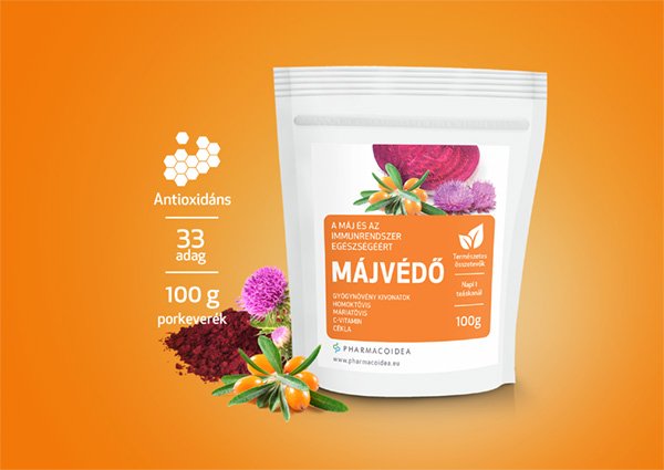 Pharmacoidea Májvédő komplex porkeverék - 200g Pharmacoidea Májvédő komplex porkeverék - 200g