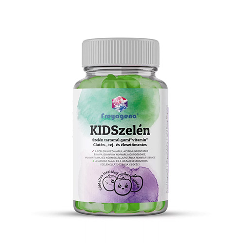 Freyagena KIDSzelén gumivitamin zöldalma ízben - 60db
