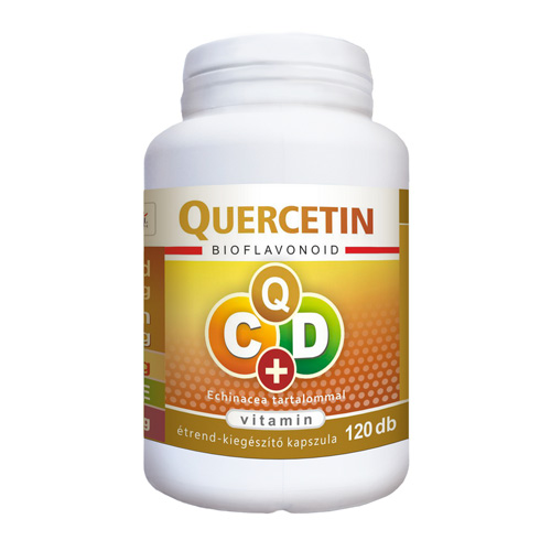 Flavin7 Quercetin C+D vitamin kapszula echinaceával - 120db