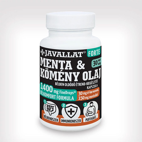 Javallat Forte Menta és kömény olaj kapszula - 60db