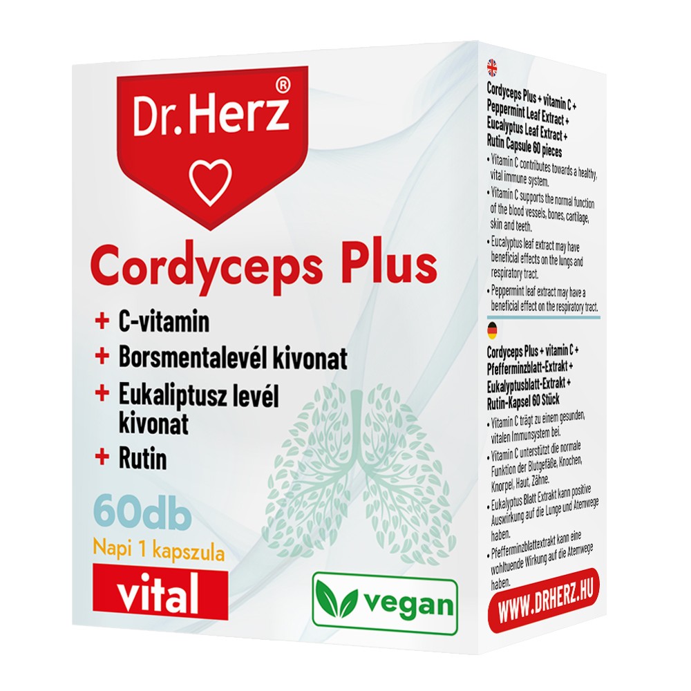 Dr. Herz Cordyceps Plus kapszula - 60db
