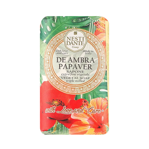 Nesti Dante With Love and Care De Ambra Papaver - ámbra pipacs natúrszappan - 250g Nesti Dante With Love and Care De Ambra Papaver - ámbra pipacs natúrszappan - 250g
