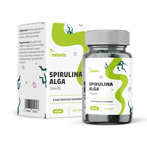 Netamin Spirulina alga tabletta - 360db