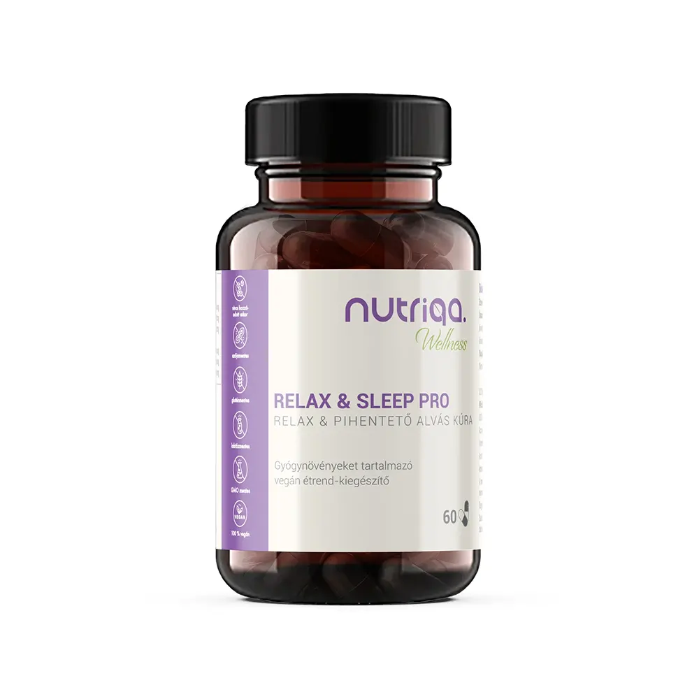 Nutriqa Rekax & Sleep Pro Pihentető Alvás kapszula - 60db