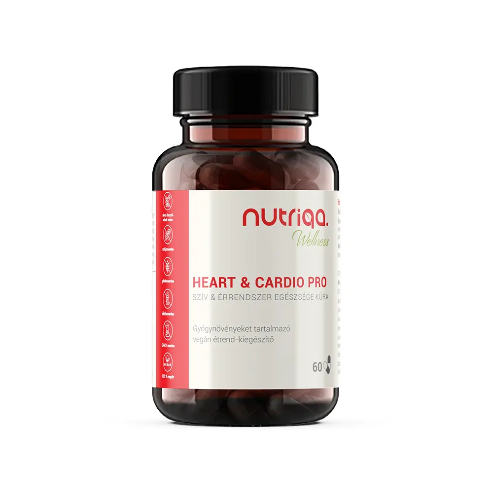 Nutriqa eart & Cardio Pro Szív és Érrendszer Egészsége kapszula - 60db