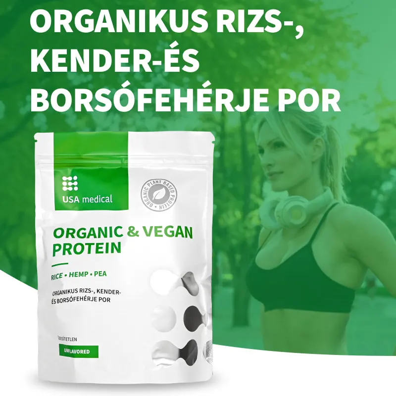 USA Medical Organikus vegán fehérje komplex - 500g USA Medical Organikus vegán fehérje komplex - 500g