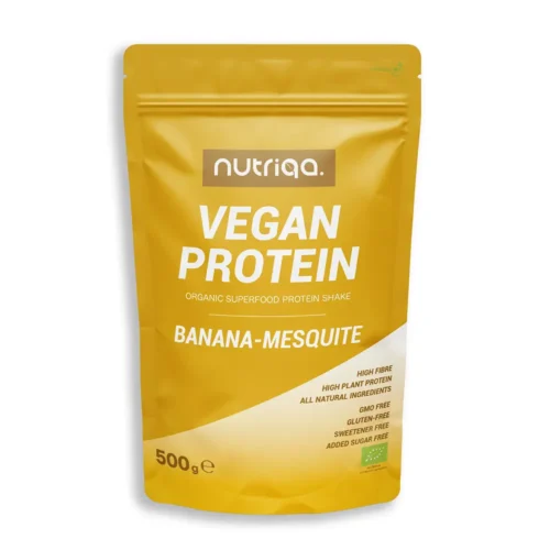 Nutriqa Vegán Fehérjepor Banán-Mesquite - 500g