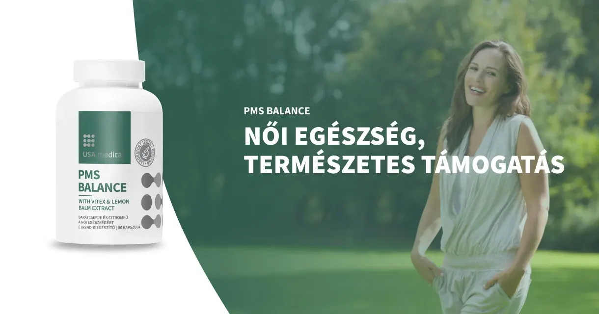 USA Medical PMS Balance Női Egyensúly kapszula barátcserjével - 60db