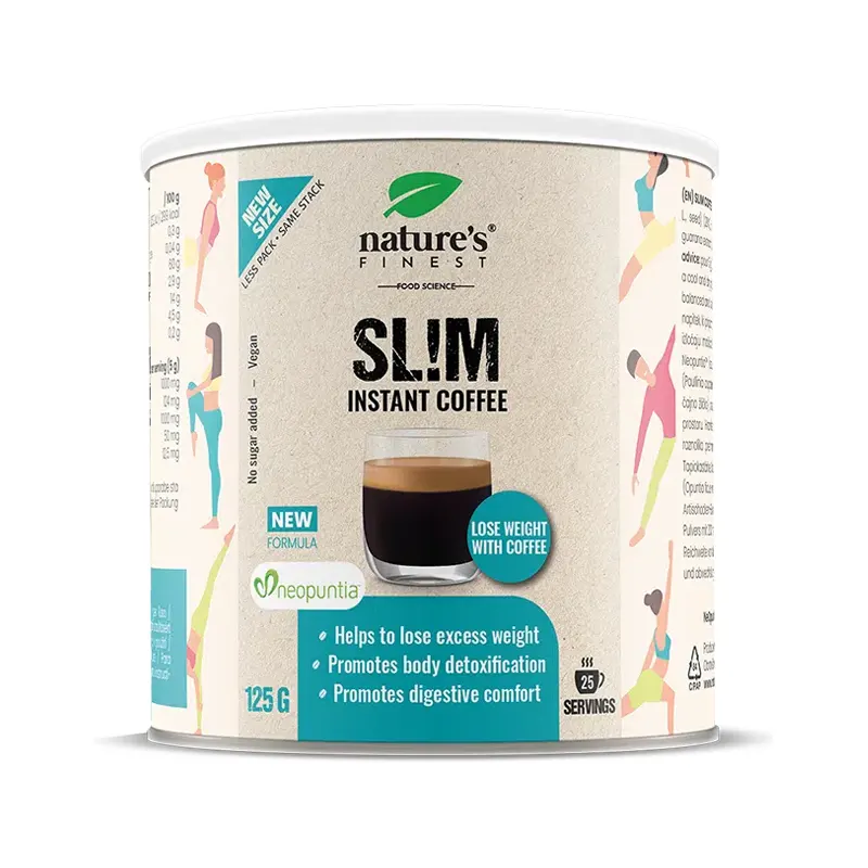 Nature's Finest Slim instant kávé fügekaktusz kivonattal - 125g
