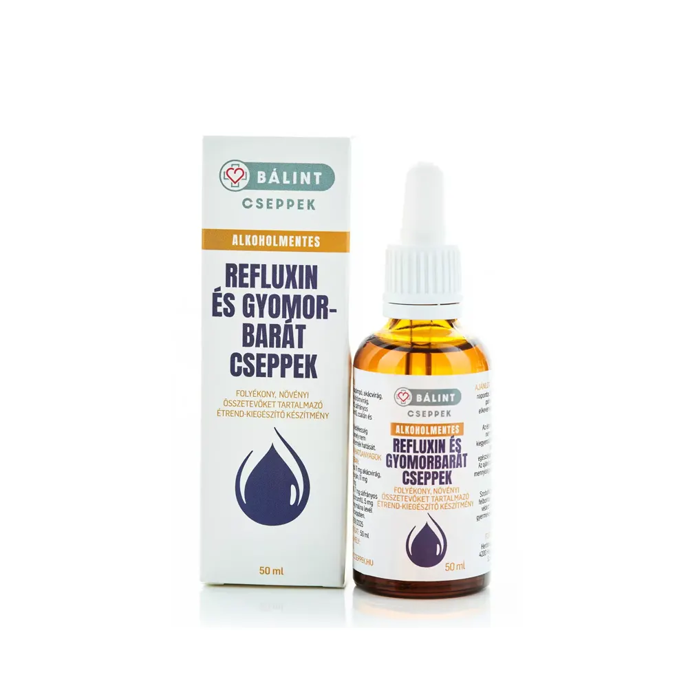 Bálint Cseppek Alkoholmentes Refluxin és Gyomorbarát cseppek - 50ml Bálint Cseppek Alkoholmentes Refluxin és Gyomorbarát cseppek - 50ml