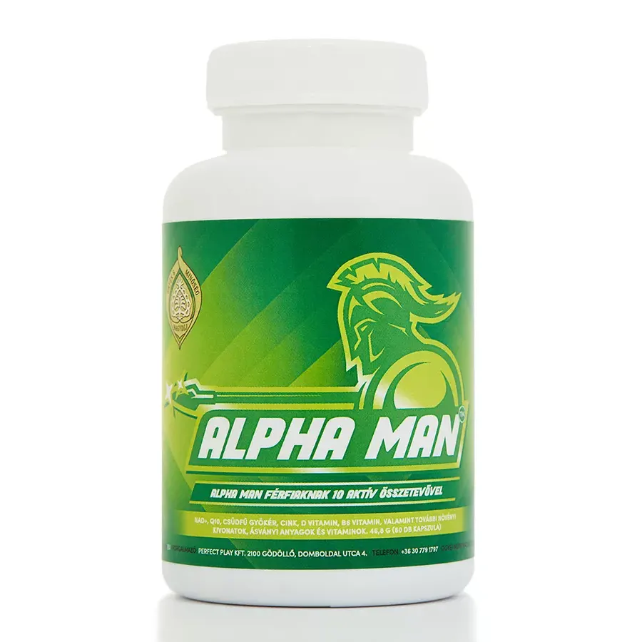 Superherb Alpha Man férfierő növelő kapszula férfiaknak - 60db