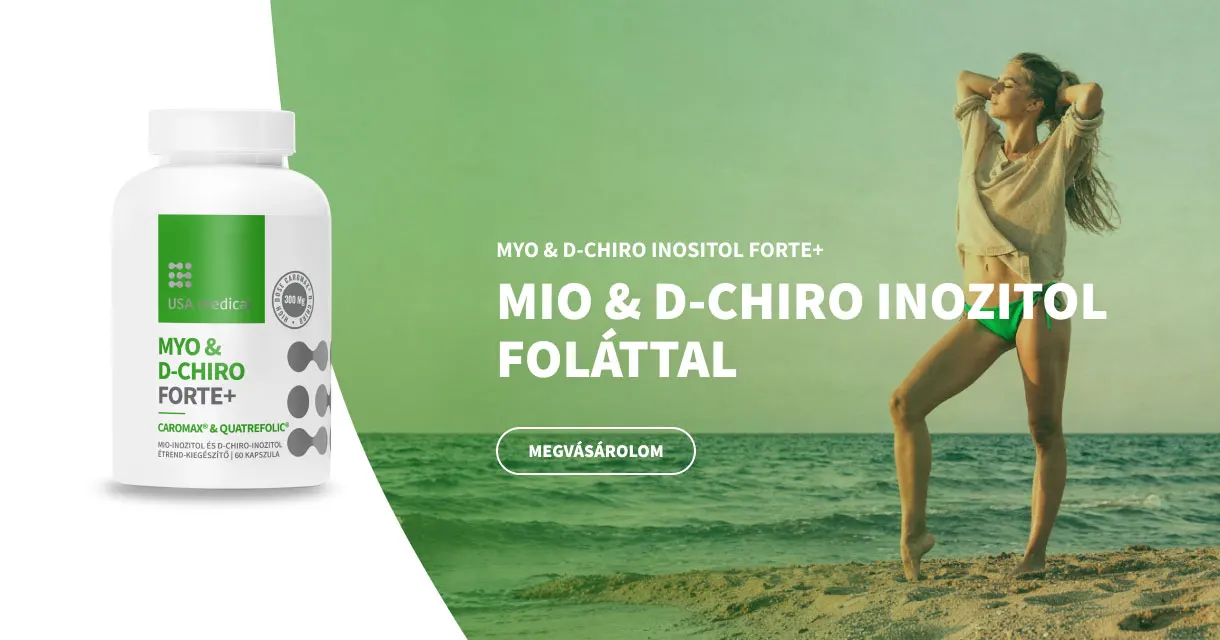 USA Medical Mio Inozitol és D-Chiro Inozitol FORTE+ kapszula - 60db