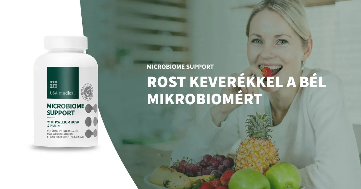 USA Medical Microbiome Support mikrobiom támogató kapszula - 90db
