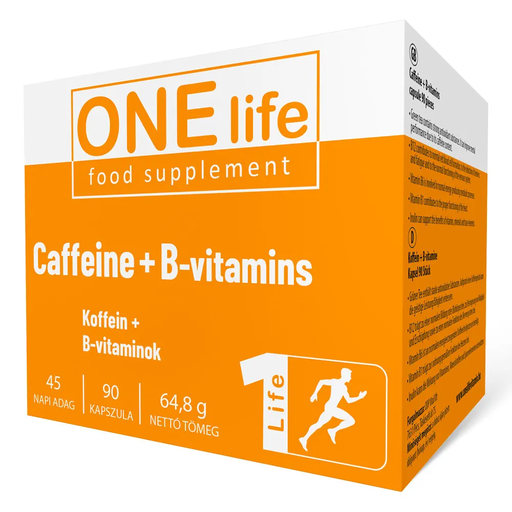 One Life Koffein + B-vitaminok kapszula – 90db