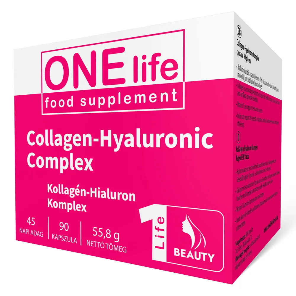 One Life Beauty Kollagén-Hialuron Komplex kapszula - 90db