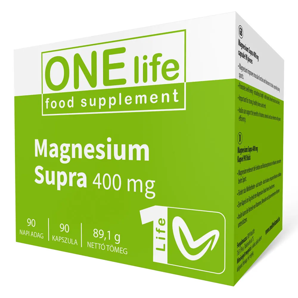 One Life Vitality Magnézium Supra 400mg kapszula - 90db