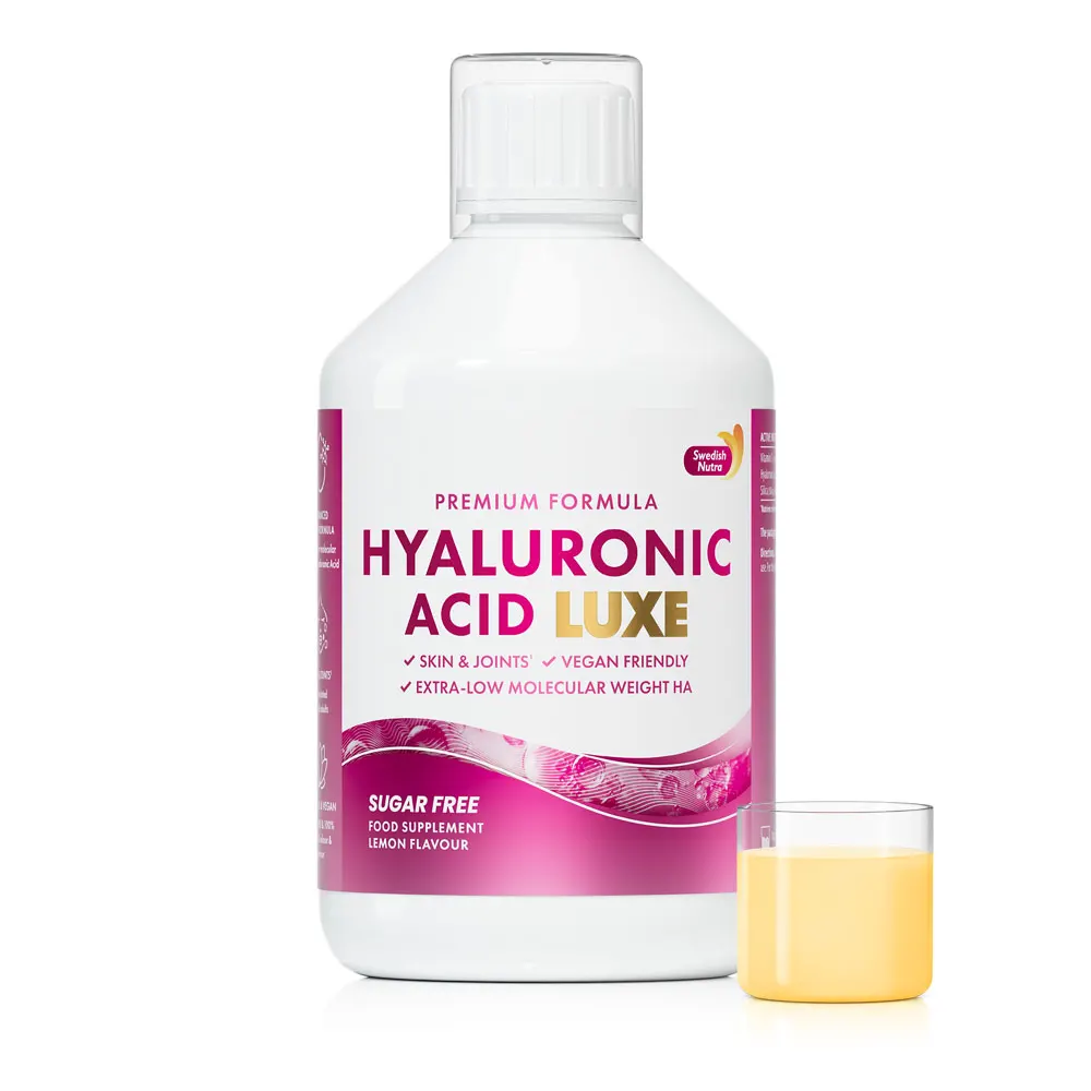 Swedish Nutra Hyaluronic Acid LUXE folyékony hialuronsav szilíciummal - 500ml