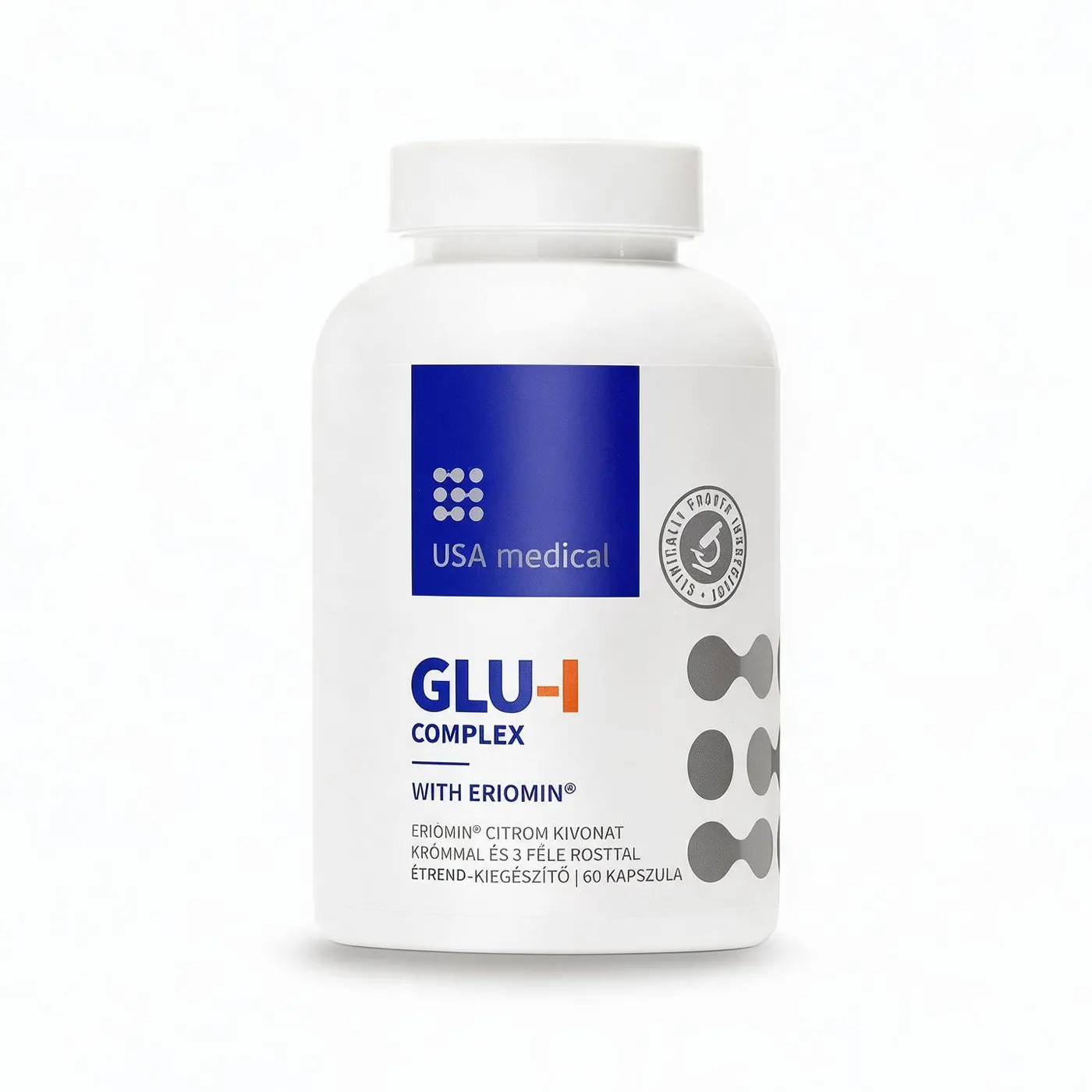 USA Medical GLU-I Complex kapszula az anyagcsere-egyensúly támogatására - 60db
